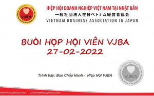 HIỆP HỘI DOANH NGHIỆP VIỆT NAM TẠI NHẬT BẢN CÓ BUỔI HỌP TRỰC TUYẾN ĐỊNH KỲ ĐẦU TIÊN CỦA NĂM 2022